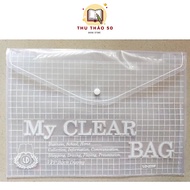 [ APPROXIMATELY 12C ] A4 F4 button cover/ shirt cover with A4 F4 button.- Thu Thao Stationery file f