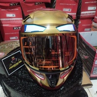 Helm Kyt K2 Rider Marvel Iron Man Paket Ganteng