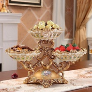 Multi-Layer Household Fruit Plate European-Style Large Fruit Luxury Coffee Table Living Room Double-