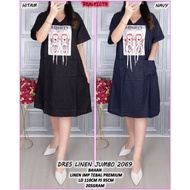 RESTOCK JUMBO LINEN DRESS 2069 BRT 205GRAMM C8C 109,000