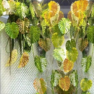 Monstera leaf decoration artificial leaf fake leaves hanging leaves plant for landscape decoration h