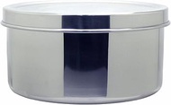 Nagao Tsubamesanjo Round Storage Container, 3.9 x 2.2 inches (100 x 55 mm), 18-8 Stainless Steel, Ma