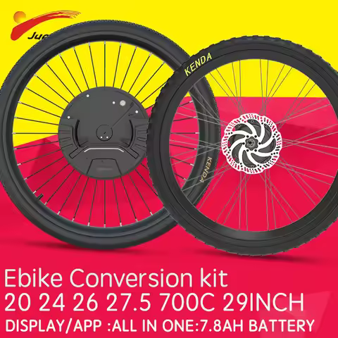 7.8/10.4ah Battery Electric Bike Conversion Kit 20-29inch /24/26x4.0 Tire E bike MOTOR 36V 350W app 
