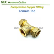 15mm 22mm Copper (Brass) Compression Fittings for Copper / Stainless Steel Tube Pipe