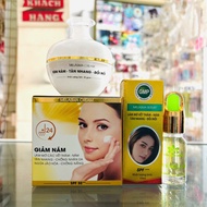Combo to reduce melasma, freckles, age spots and prevent aging Mien Herb (Cream 20g + Serum 10ml)