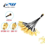 2 Pieces SMA/RP-female to MHF4 IPEX IPX RF Plug Pigtail Cable For Mini 0.81mm PCI card intel WIFI Bo