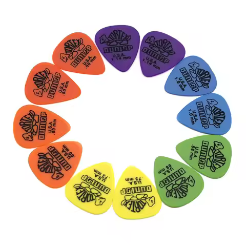 12pcs Guitar Picks Guitar Plectrum Electric Guitar Pick Accessories Thickness 0.5mm,0.6mm,0.73mm,0.8