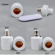 3 types radar or Wireless E27 to B22 E27 Remote Control Light Bulb Base Socket Smart Timer Switch La