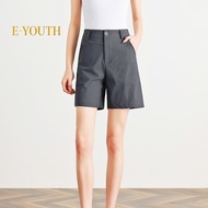 Eyouth 20177 women casual shorts high waist Korean Style button waist short pants for ladies