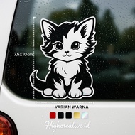 Cute CAT CAT Cutting Sticker (waterproof, many color choices) Sticker Motor Waterproof
