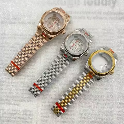 31mm NH05 Watch Case For Girl Woman Datejust Watch Accessories 316L Steel Fit NH05 NH06 Movement 24.