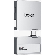 Lexar SL400 2 TB Professional Go Portable SSD with Hub Type-C (External Solid State Drive) Silver