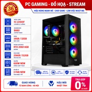 PC Gaming Core i5-12400F | Main B660 | RTX 2060 6GB | RAM 16GB/32GB | SSD NVMe 256GB/512GB