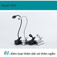 Led bedside reading light, 5W spot light - Adjustable 3 light modes, 5V USB power