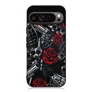 Phone Case Google Pixel 10 9 8 7 6 5 4 3 Pro XL 4g 5g TPU Custom Softcase Guns & Roses