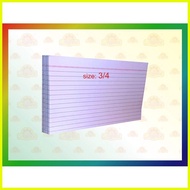 └ ∬ ◴ Index Card Sizes (1/2, 1/4, 1/8)