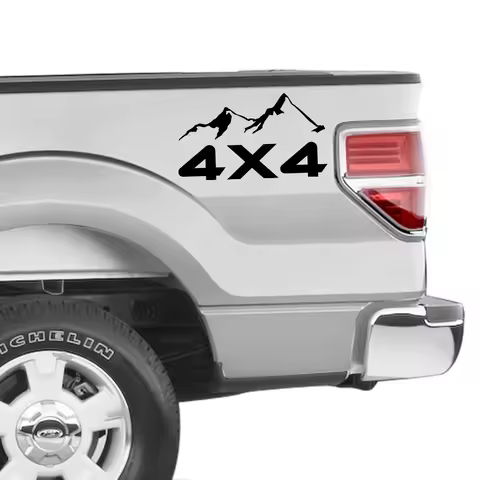 Car 4X4 Mountain Sticker Pickup Truck Vinyl Decor Deccal For Ford F150 Toyota Hilux Isuzu Dmax Dodge