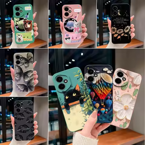 For Honor 400 Pro Phone Coque Pretty Flower Cases Soft Silicone Liquid Phone Bags For Honor400 Lite