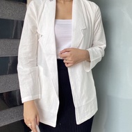 Latest Loona Casual Outer Women - Queen Blazer Linen - Korean Women's Outer Blazer Fine Linen HQ