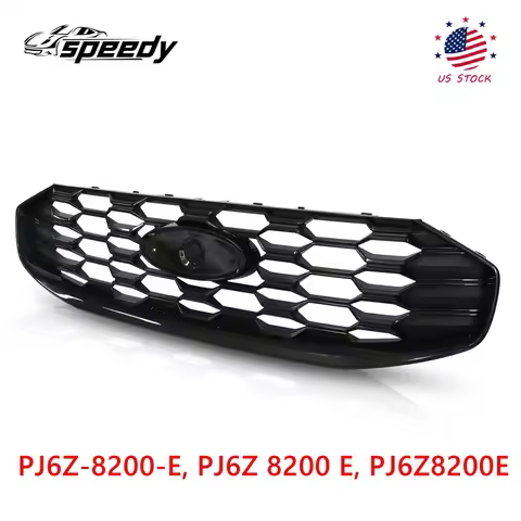 PJ6Z-8200-E PJ6Z 8200 E PJ6Z8200E Front Black Grille W/O Radar Holes For 2023-2025 Ford Escape ST-Li