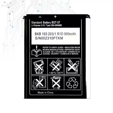 BST-37 Battery For Sony Ericsson K750 D750i K758C S600C V600 V600i W550C W550I W600 W600c W700 W710 
