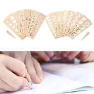 [whfashionkk] 8 Pieces Alphabet Tracing Board Wooden Letters Drawing Board Magnetic Early Education 