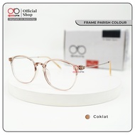 [DJAVA OPTIK] Frame Parish - Kacamata Bulat Photocromic Blueray Minus Antiradiasi Lentur Anti Patah