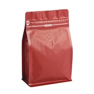 50 Count 8oz Red Coffee Bags with Aluminum Foil Liner, High Barrier Coffee Pouches with Degassing Va