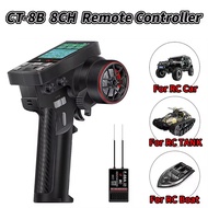 CT-8B 8CH Transmitter Remote Controller 2.4Ghz Radio&F-08A Receiver for RC Model Car Boat Drone Quad
