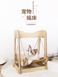 wood pet bed pet toys cat bed dog bed dog toys cat house  pet mats猫咪秋千摇床实木猫窝猫床狗床