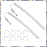 (ICTE) 2Pcs Silicone Tube Sleeve 5V 3PIN ARGB Luminous Sleeve Water Cooling Raditor Tube Soft Tube C