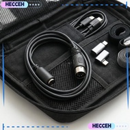 HECCEH Keyboard Mouse Converter, 0.15m / 5.9in Converter Cable DIN 5 Pin Male to Mini DIN 6 Pin Fema