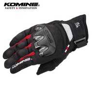 ขาย!!! Komine GK220ตาข่ายดักถุงมือ (จุดจำกัด) รถจักรยานยนต์ขี่Anti-Fallถุงมือถุงมือสำหรับทั้งชายและห