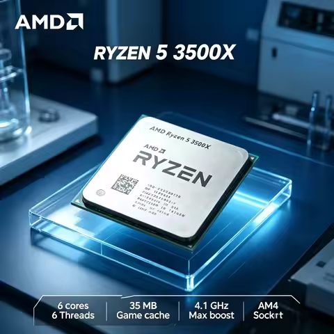 AMD Ryzen 5 3500X Gaming CPU R5 3500X 3.6GHz 6-Core 6-Thread 32MB L3 Cache Socket AM4 DDR4 65W But N