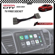 TV Free Socket Bypass Video In Motion PLUG AND PLAY Honda City 2020 2021