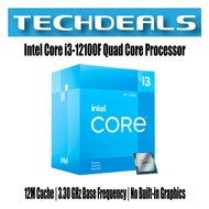 Intel Core i3-12100F Quad Core Processor | 12M Cache | 3.30 GHz Base Frequency | No Built-in Graphics