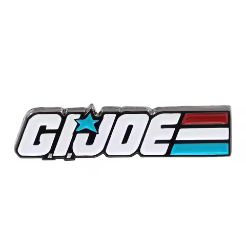 Classic GI JOE Special Forces Letter Brooch Retro Themed Anime Peripheral Badges Red White Blue Stri