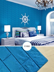 Ace King 3D ROYAL BLUE 012 FOAM Bricks 70cm x 77cm (5mm thick) Wall Sticker Self Adhesive