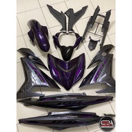 COVERSET YAMAHA Y15 YSUKU Y15ZR V1 V2 PURPLE GREY EXCITER RC SIAP TANAM CLEAR ORIGINAL VELOZI