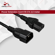 Power Extension Cord C13 to C14 | 2.5M 10A IEC AC Cable for PC Server Monitor UPS PDU