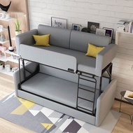 Simple Double Folding Sofa Bed Single Leisure Living Room Sofa Bed Three-Fold Bed High-Profile Figure Upper and Lower Bunk Sofa Bed