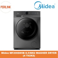 MIDEA 8.5KG/6KG FRONT LOAD WASHER DRYER COMBO MF200D85B