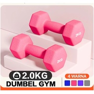 Dumbell Dumbbell Barbell Neoprene Vinyl Trailtop 2kg Dumbbell 2kg