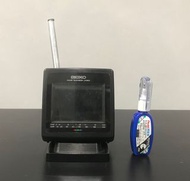 ［電器］稀有老物！日本製早期Seiko 攜帶式迷你電視 可過電 附原廠電源線和12V車用電源 復古電視 老電視 小電視