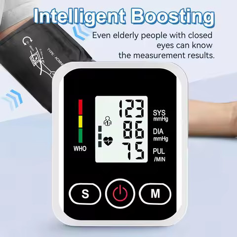 Healthy Care Blood Pressure Monitor Test Kit Upper Arm Digital Sphygmomanometer Arm Automatic BP Met