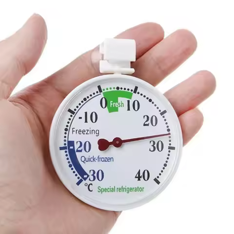 Refrigerator Thermometer Pharmacy Hospital Freezer Cold Storage Pointer Type Temperature Gauge with 