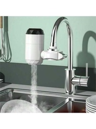 即熱式電熱水龍頭,不需安裝,快速3秒加熱,智慧數字顯示器,適用於廚房和浴室,220-240v