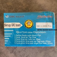 GRC Board Screws 2.3 KG 2,000 PCS