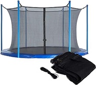Trampoline Net,with 6 Pole Replacement Safety Enclosure Net For Most Outdoor Garden Trampoline (Size : 8FT+diameter2.44m)