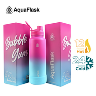 AQUAFLASK (22oz/32oz/40oz) Dream Collection II ( Limited Edition) Wide mouth Vacuum Insulated Stainless Steel Drinking Water Bottle with Silicone Boot